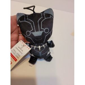 Black Panther Christmas‎ Ornament Hallmark Marvel Small Stars Plush